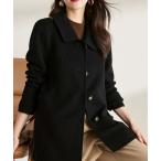 コート アウター ウールタッチ襟付