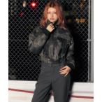 ブルゾン アウター ヴィーガンレザー2wayジャケット レディース