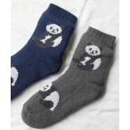  носки [ Port / порт ] Panda обратная сторона боа салон носки женский мужской 