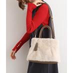 トートバッグ タックタッセルエコファー2WAYトート レディース