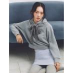 ショッピングオートミール トレーナー スウェット ロゴエンブロイダリーリボンスウェット レディース