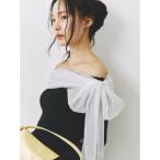 ショッピングオフショルダー ニット セーター 3wayリボンオフショルニットプルオーバー レディース