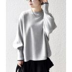 ショッピンググレー ニット セーター SHIPS any:「手洗い可能」ダブルフェイス ボリュームスリーブ ニット プルオーバー レディース