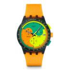 腕時計 SWATCH NEON SIGNAL FLAG レディー