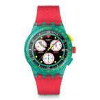 ショッピング腕時計 レディース 腕時計 SWATCH NEON EMERALD CHRONO レディース メンズ