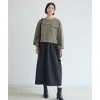 ショッピングマキシ ワンピース スウエットドッキングワンピース