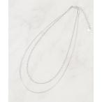 ショッピングキラキラ ネックレス 2連キラキラデザインチェーンネックレス レディース