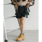 スカート 「U.TRACK/ユードットトラック」ラインツーティアフリルショートパンツ キッズ 子供服 女の子