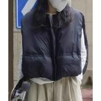 ショッピングダウンベスト ダウンベスト ベスト ボリュームダウンベスト レディース
