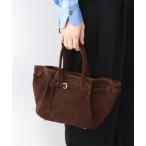 トートバッグ タックベルトスウェードトートバッグ(S)6309「CHRISTIAN VILLA/クリスチャンヴィラ」 レディース