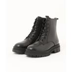 ショッピングレトロ ブーツ 「ALPHA CUBIC」本革・撥水 厚底 レースアップブーツ レディース