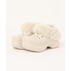 ショッピングクロックス サンダル crocs クロックス BAE LINED CLOG W ベイラインドクロッグ 211753-160 STUCCO レディース