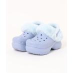 サンダル crocs クロックス BAE LINED CLOG W ベイラインドクロッグ 211753-453 BLUE HAZE レディース