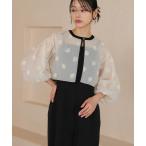 パンツドレス 「2点セットアイテム」2wayフラワーモチーフボレロオールインワンパンツドレス「低身長サイズS有り」