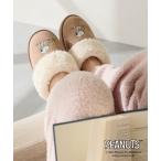 シューズ PEANUTS デザイン ファー ルームシューズ /G-0501(S) レディース