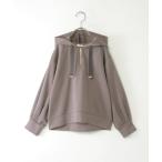 パーカー  「親子コーデ」GOKU楽鹿の子ダンボールハーフジップパーカー（120~160cm） キッズ 子供服 女の子