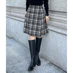 スカート Aラインチェックスカート