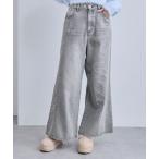 ジーンズ デニム デニムパンツ ワイドデニムパンツ レディース