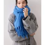 マフラー ストール ふわふわフリンジマフラー/静電気防止 レディース