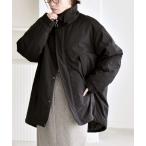 ショッピング中綿 コート アウター quaranciel:「撥水加工」中綿 スタンドカラー ダブル ジップ モンスター コート レディース