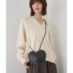 ショッピングポシェット ショルダーバッグ バッグ 「AULENTTI/オウレンティ」ハート型ポシェット レディース