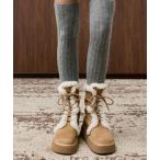 ブーツ フォールドオーバー プラットフォームブーツ レディース