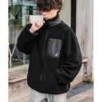 ブルゾン アウター KANGOL カンゴール 別注コラボ ロゴ刺繍シープボアジャケット/ブルゾン メンズ レディース