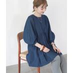 [AMERICAN HOLIC] 7 минут рукав туника M индиго голубой женский 