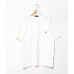 「FRED PERRY」 半袖Tシャツ LARGE アイボリー メンズ