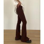 「Didot.showroom」 ブーツカットパンツ M ブラウン レディース