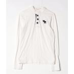 「Abercrombie&Fitch」 刺繍長袖カットソー M ホワイト レディース