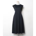 ショッピングノースリーブ 「BLUE LABEL CRESTBRIDGE」 ノースリーブワンピース 36 ダークネイビー レディース