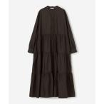 「GYMPHLEX」 シャツワンピース 14 ダークブラウン レディース