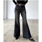 ショッピングブーツカット 「PAGEBOY」 ブーツカットデニムパンツ LARGE ブラック レディース