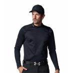 ショッピングUNDER tシャツ UAコールドギアインフラレッド フィッティド ロングスリーブ モックネック シャツ（ゴルフ/メンズ） メンズ