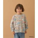 ショッピングミッキー トレーナー  「Disney」「毛玉バイバイ裏毛」ミッキー＆フレンズ/総柄スウェット キッズ 子供服 男の子