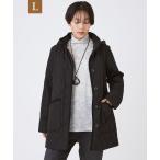 ショッピングサンヨー ブルゾン アウター 「L」「光・遠赤外線吸収発熱」「マシンウォッシャブル」ダイヤキルトフーデッドコート レディース
