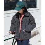 ショッピングブルゾン ブルゾン アウター 襟付き リバーシブル チェックボアジャケット レディース