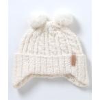 ニット帽 ニットキャップ ポンポンベビーニット帽 キッズ 子供 男の子 女の子