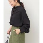 ショッピングバンド ブラウス シャツ バンドカラースキッパーブラウス レディース