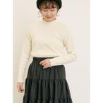 tシャツ リブハイネックインナー レディース