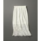 ショッピングペチコート スカート 「LEE10月号掲載/洗える」レースコンビ ペチコート スカート