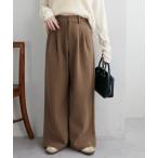 ショッピングワイドパンツ パンツ ウールライクワイドパンツ レディース