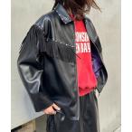 ショッピングライダース 革ジャン ライダース 「SOUNDS GOOOOD」フリンジレザーライダースJKT メンズ レディース