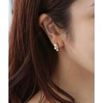 イヤリング miniループフィット・パール×フープイヤリング レディース