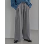 パンツ 「2025AW COLLECTION」「低身長/高身長サイズ有」ハイゲージニットタックパンツ レディース