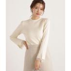 ショッピングドレッシング ニット セーター 「加藤栞さん着用」レースドッキングスリーブニット / 1215270122 レディース