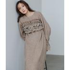 ショッピングニットワンピース ワンピース 「選べるサイズ展開」ビスチェセットニットワンピース