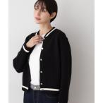 カーディガン 「洗える」スタジャンカーディガン レディース