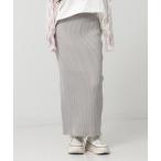 スカート ラメニット バックスリッ